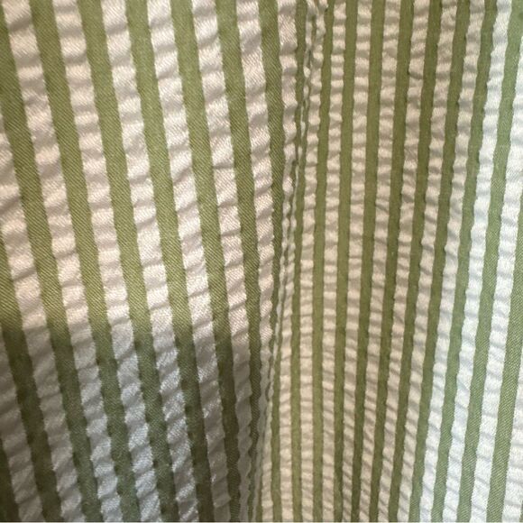 Revolve Karlie Green Mint Seersucker Stripe Ruffle Boho Dress - Picture 10 of 11